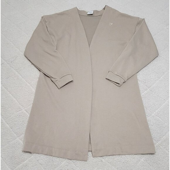 Gymshark Womens‎ Gray Oversized Cardigan Robe Open Front Long Sleeve Size XS - Picture 5 of 11